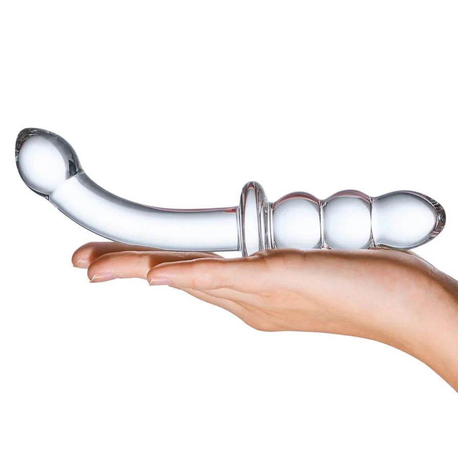 8" Glass Ribbed G-Spot - Image 2