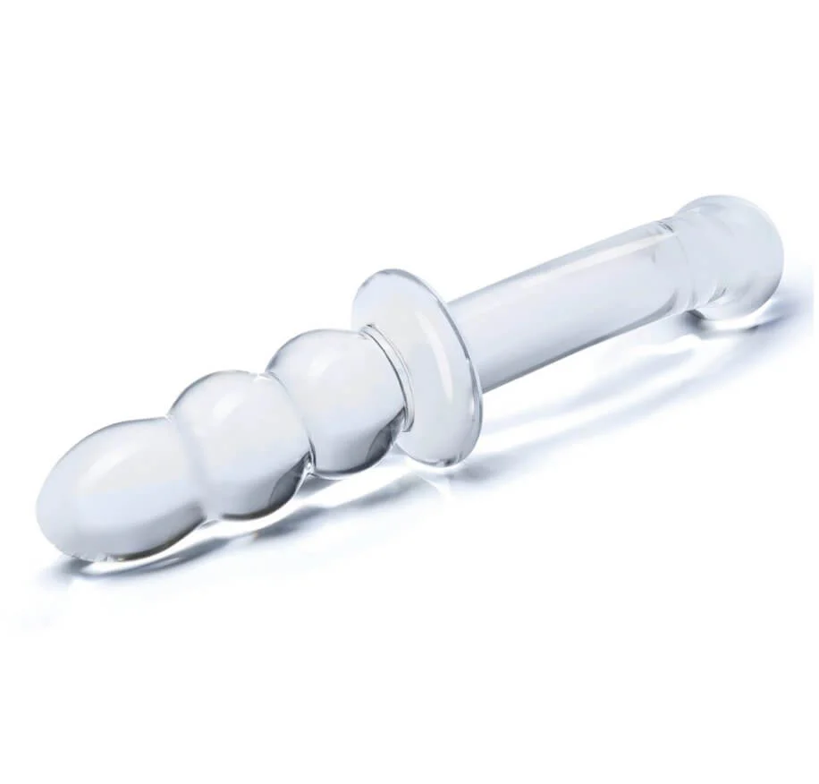 8" Glass Ribbed G-Spot - Image 5