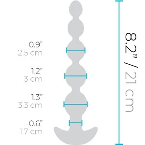 b-Vibe Cinco Remote Control Anal Beads - Image 4