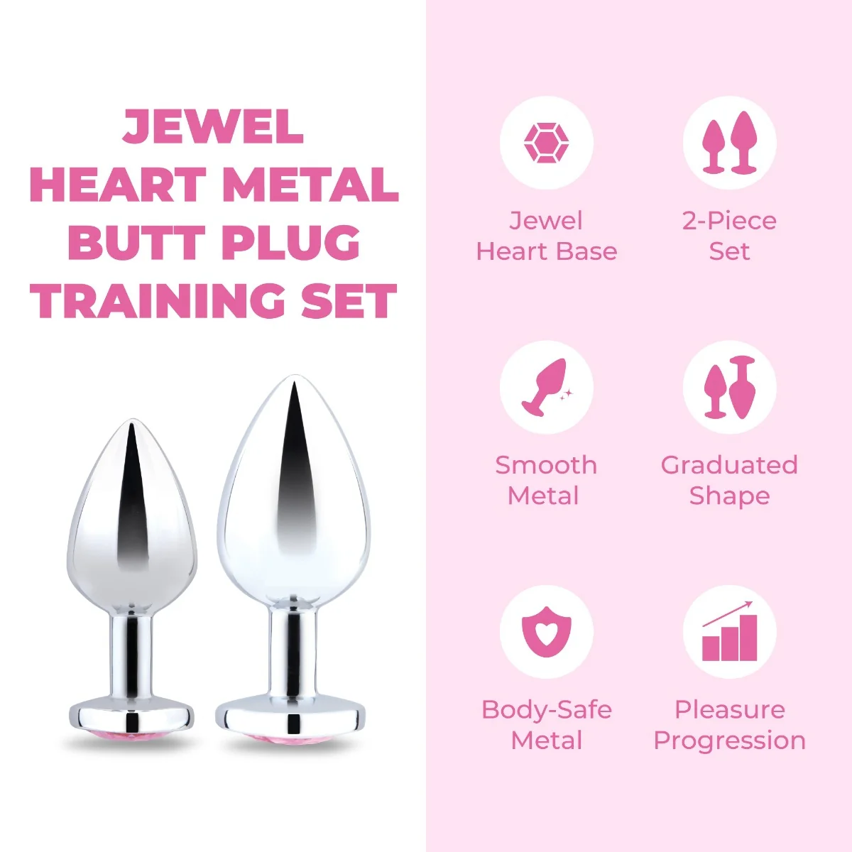 B-Vibe Jewel Metal Training Set - Image 2