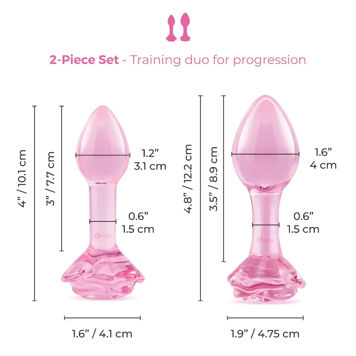 b-Vibe Pink Roses Training Set - Image 3