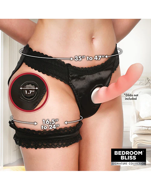 Bedroom Bliss Jolie Strap-On Panty Harness & Garter - Image 17
