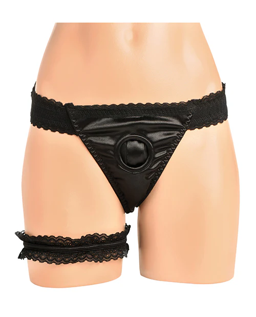 Bedroom Bliss Jolie Strap-On Panty Harness & Garter - Image 5