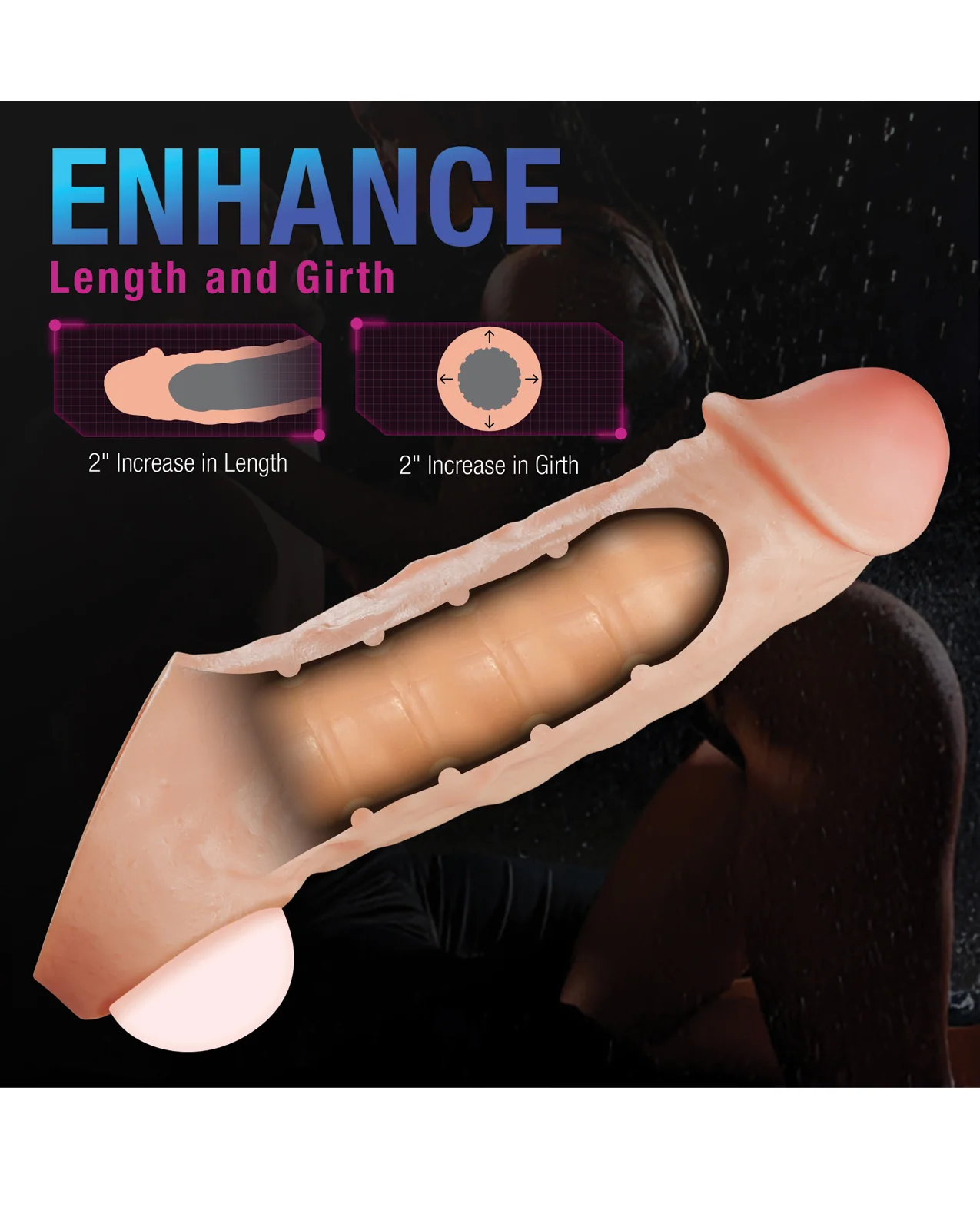 Blush Performance Plus - Intrepid - 2 Inch Silicone Penis Xtender - Image 3
