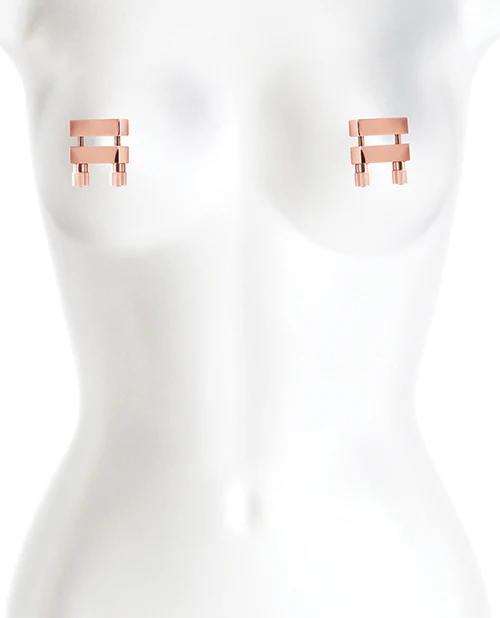 Bound Nipple Clamps - Rose Gold - Image 13