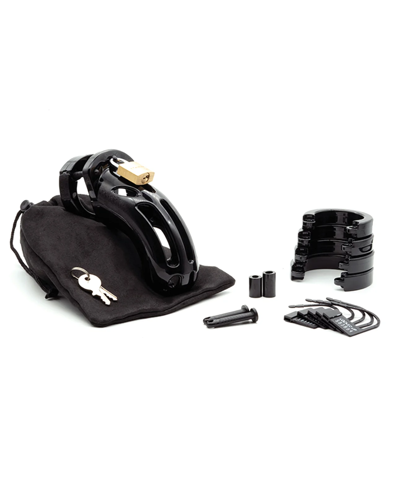 CB-X The Curve 3 3/4" Curved Cock Cage & Lock Set - Image 4