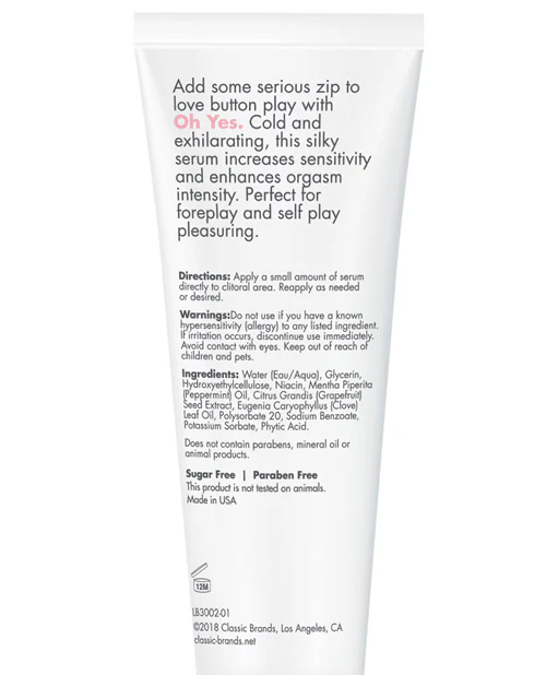 CG Oh Yes Clitoral Cooling Serum - Image 2