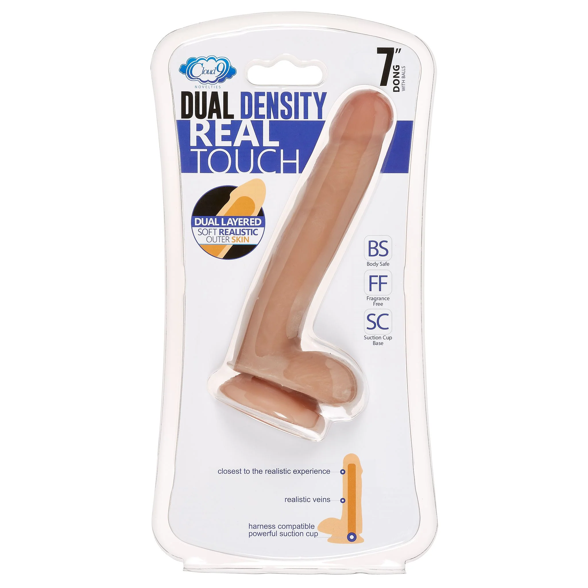 Cloud 9 Dual-Density Dildo with Balls - Image 10