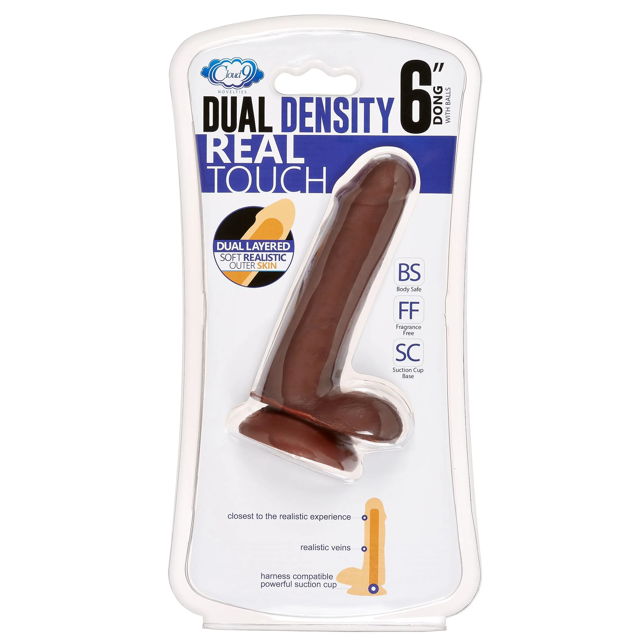 Cloud 9 Dual-Density Dildo with Balls - Image 15