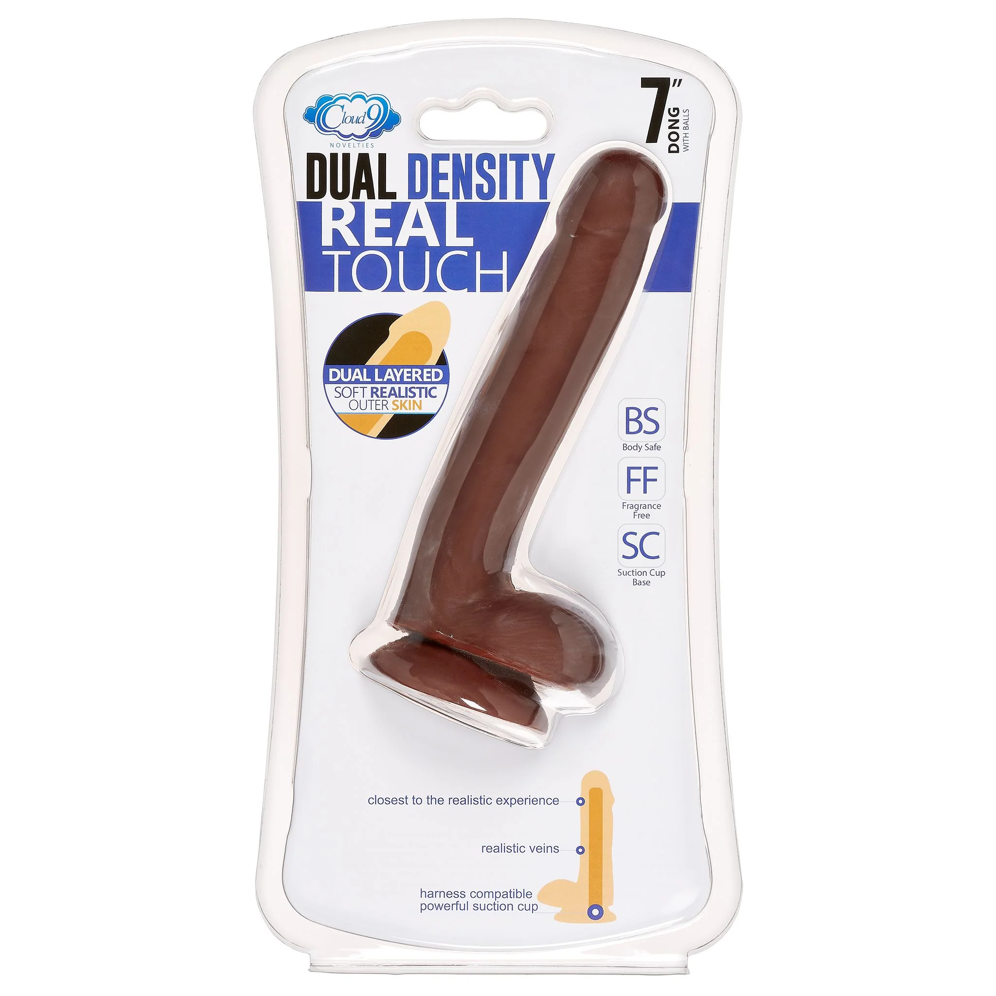 Cloud 9 Dual-Density Dildo with Balls - Image 26