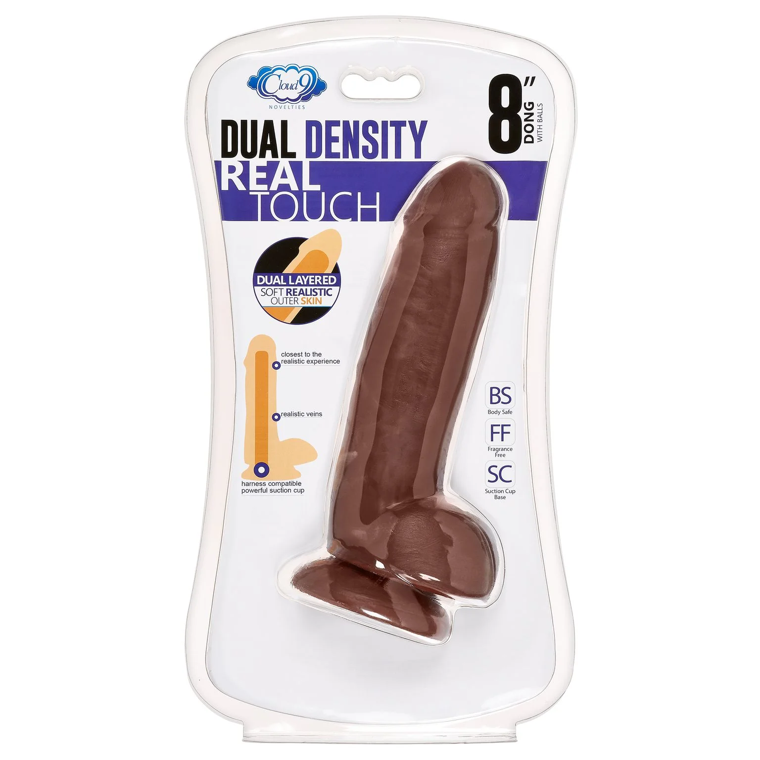 Cloud 9 Dual-Density Dildo with Balls - Image 32