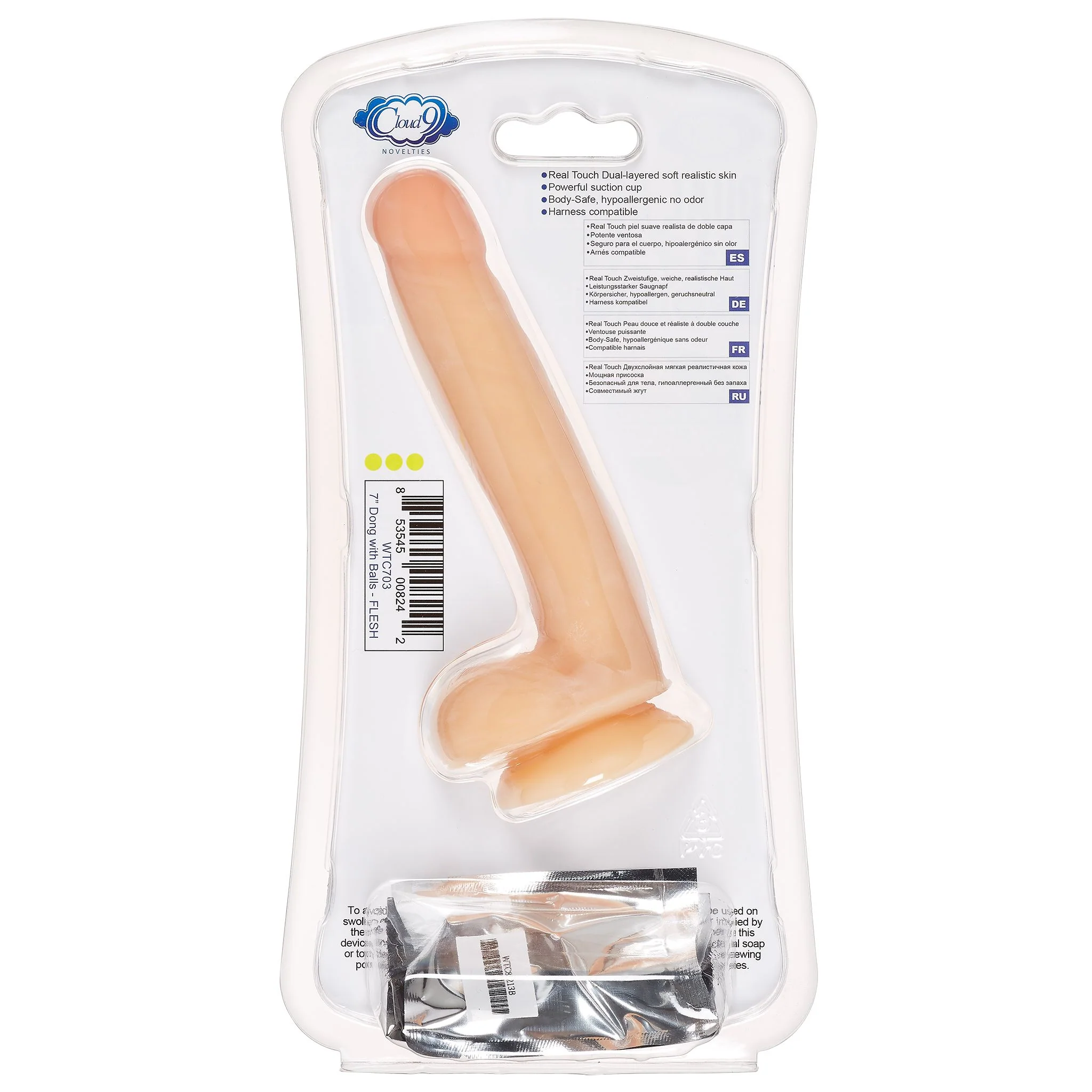 Cloud 9 Dual-Density Dildo with Balls - Image 36