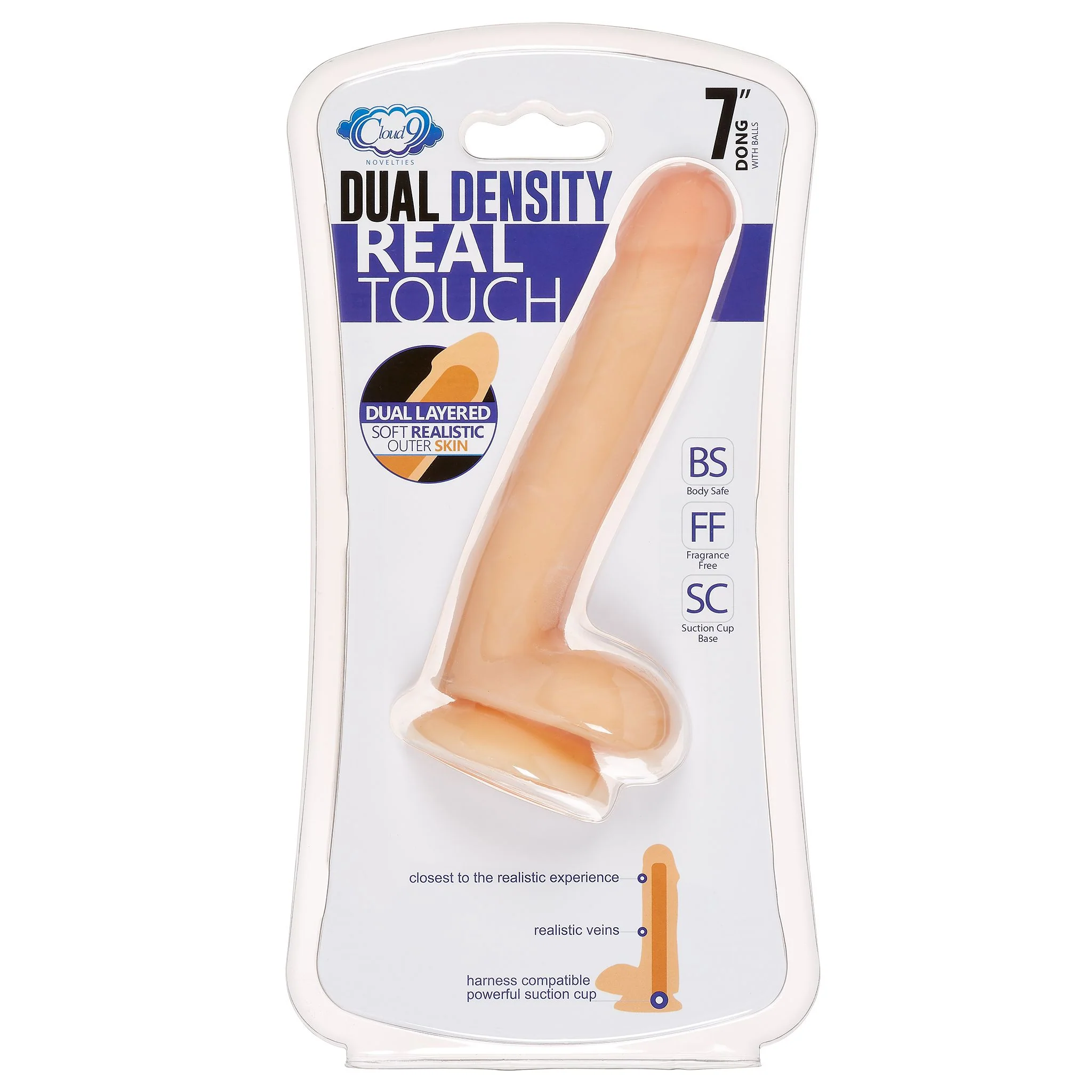Cloud 9 Dual-Density Dildo with Balls - Image 37