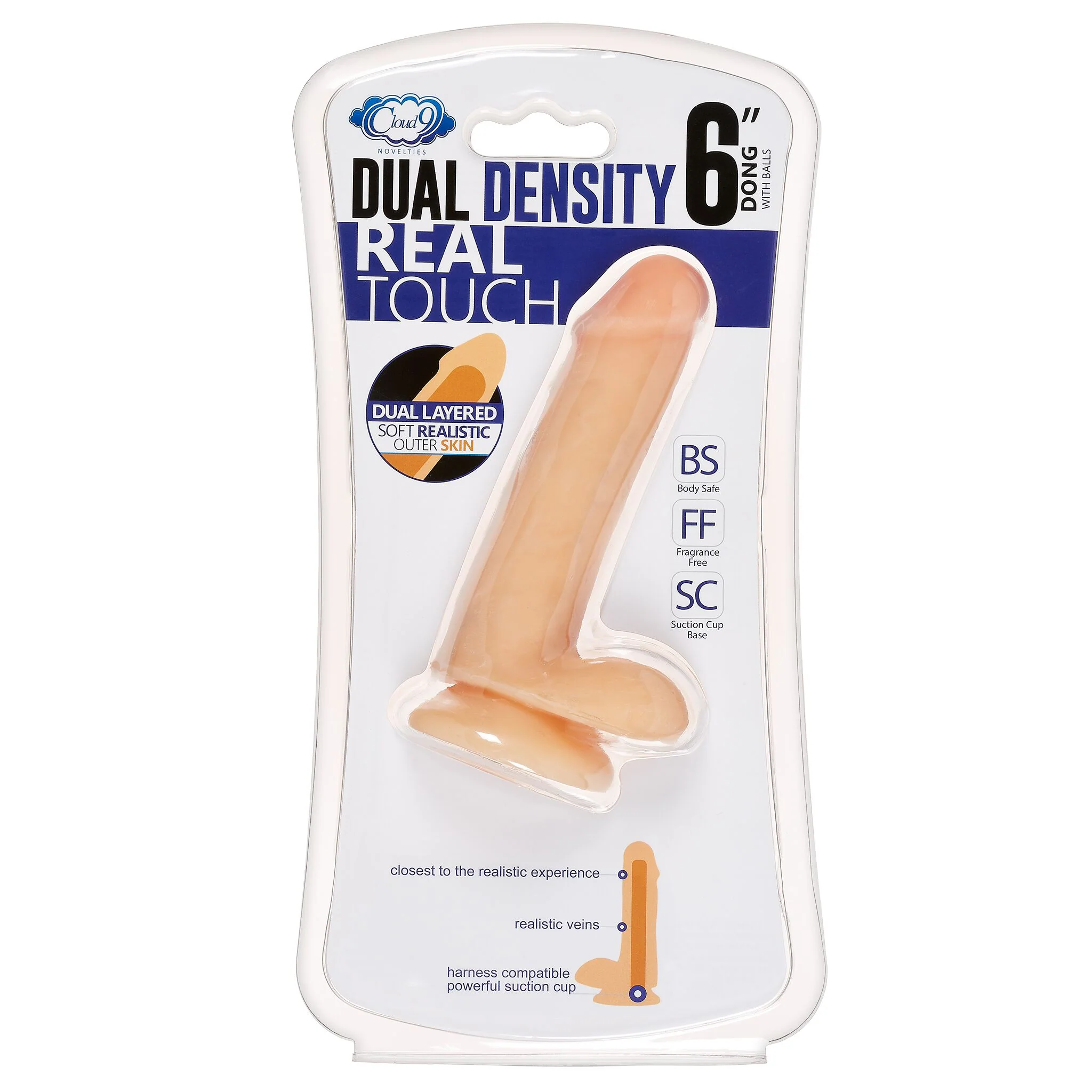 Cloud 9 Dual-Density Dildo with Balls - Image 48