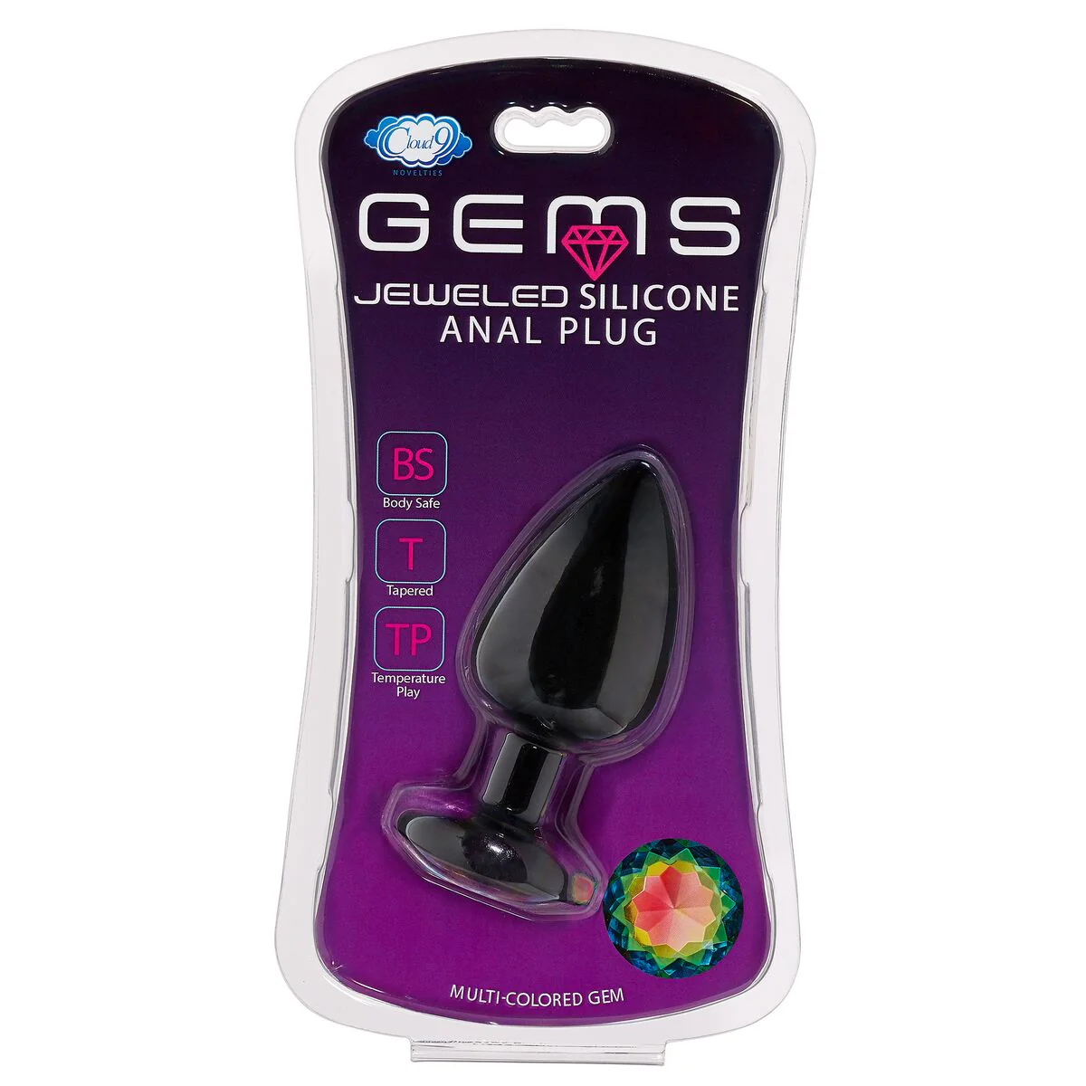 Cloud 9 gems black silicone anal plug large - Image 3
