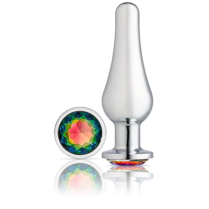 Cloud 9 gems silver chromed tall anal plug - Image 11