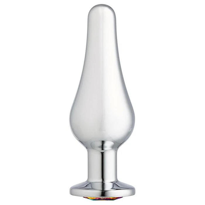 Cloud 9 gems silver chromed tall anal plug - Image 2