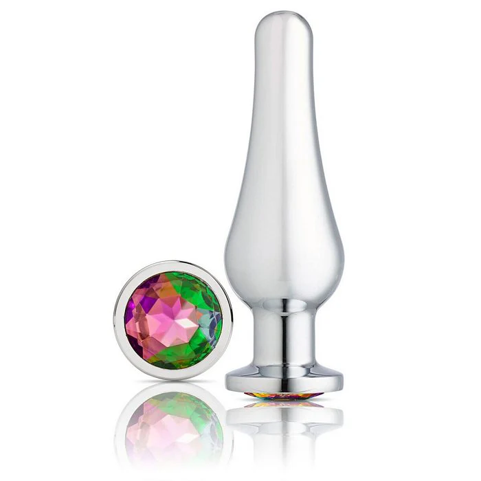 Cloud 9 gems silver chromed tall anal plug - Image 7