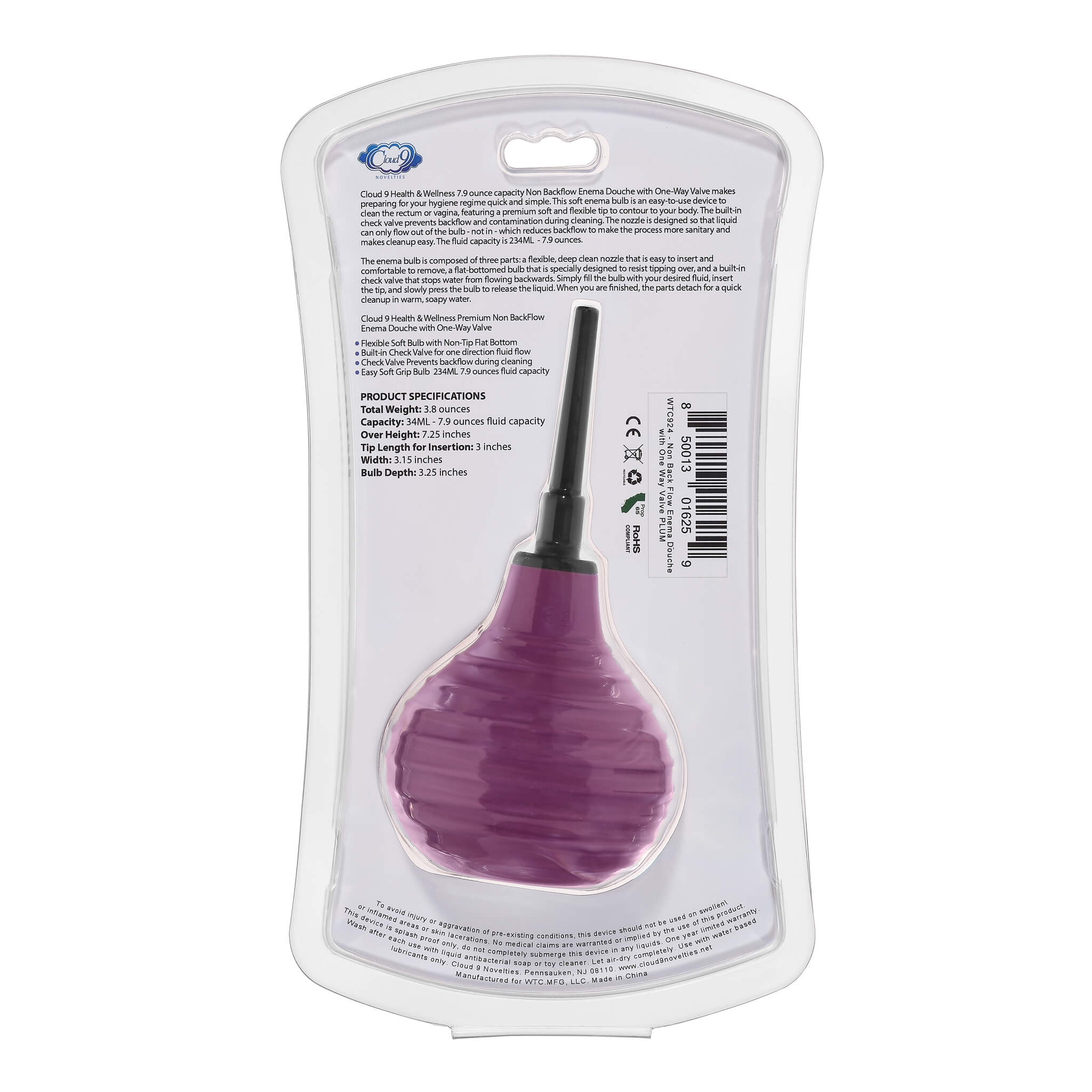 Cloud 9 Non-Backflow Enema Bulb - Image 8