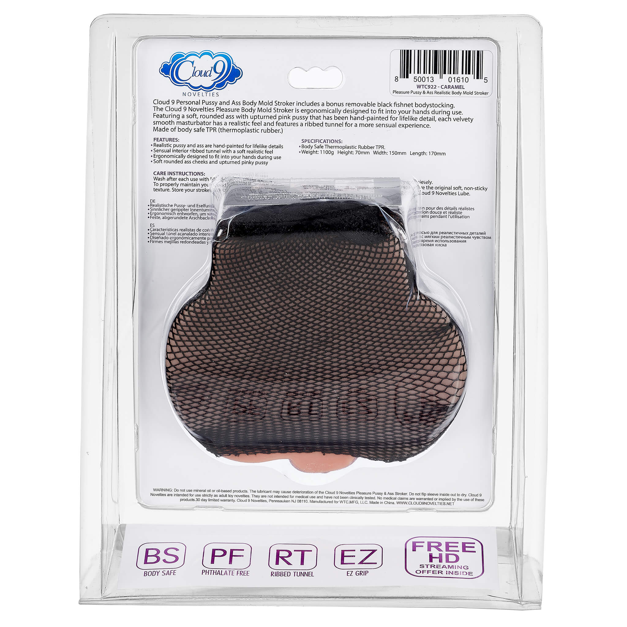 Cloud 9 Stroker with Removable Fishnets - Image 7