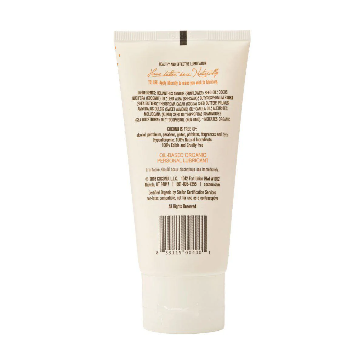 Coconu Oil-Based Lubricant - 3.0OZ - Image 2