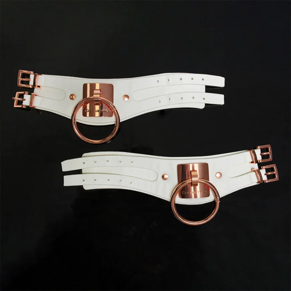 Coquette White and Rose Gold Adjustable Cuffs - Image 7