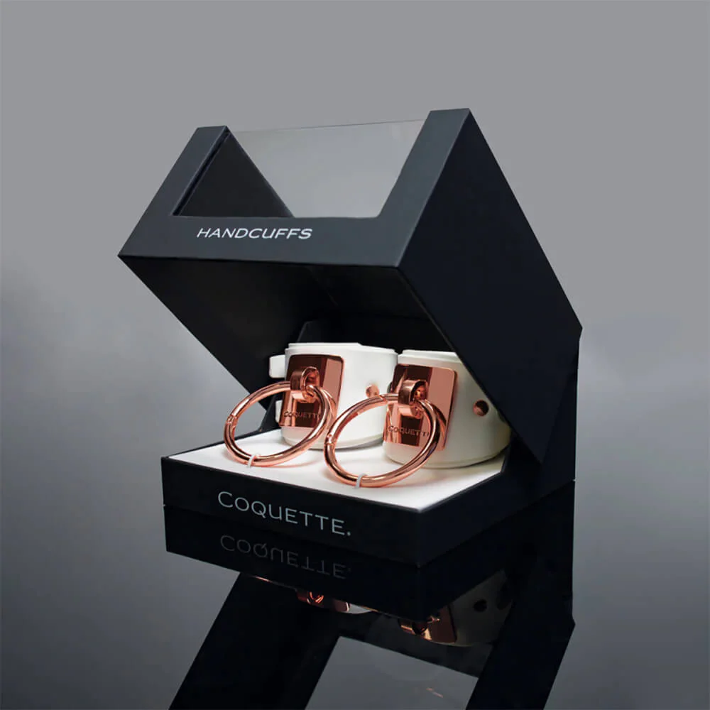 Coquette White and Rose Gold Adjustable Cuffs - Image 8