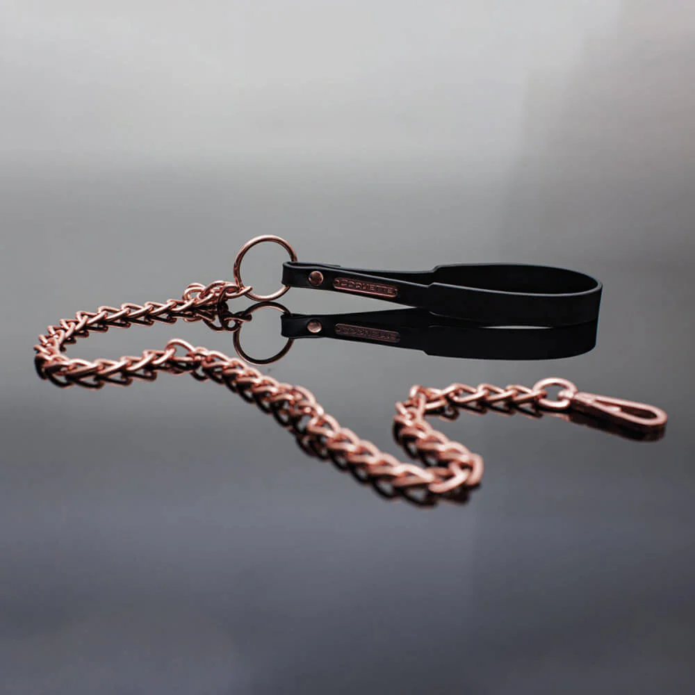 Coquette White and Rose Gold Leash - Image 4