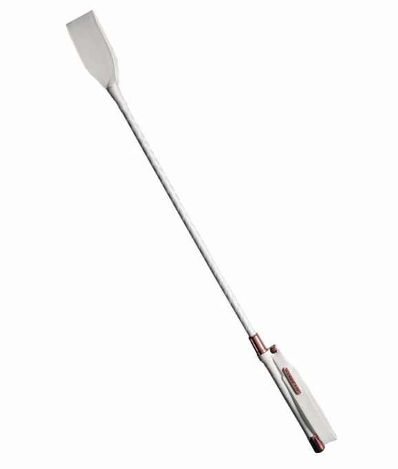 Coquette White and Rose Gold Riding Crop - Image 2