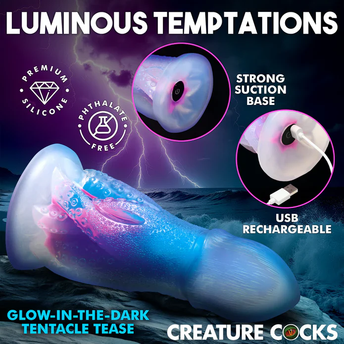 Creature Cocks Cocktopus Vibrating Glow-in-the-Dark - Image 4