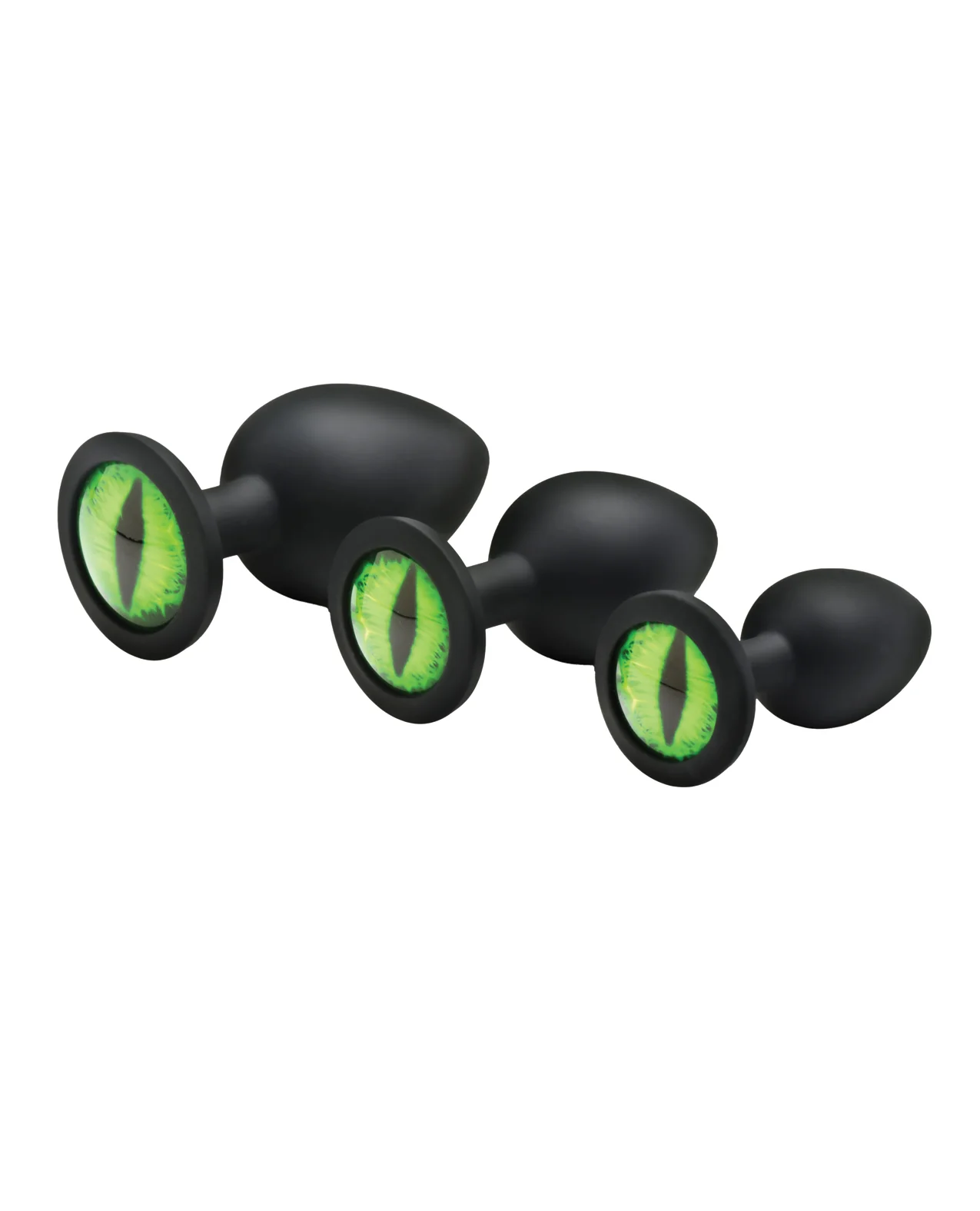 Creature Cocks - Creature Eyes Green Eye Silicone Butt Plug Set - Image 2