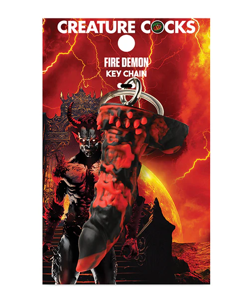 Creature Cocks Fire Demon Keychain - Image 5