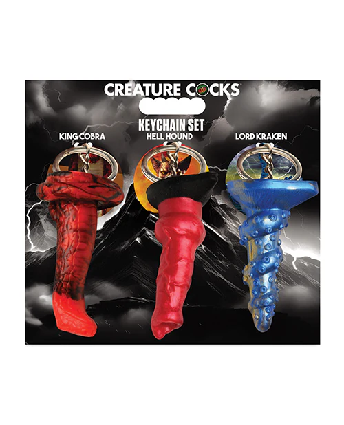 Creature Cocks Fantasy Dildo Keychain Set - Image 4
