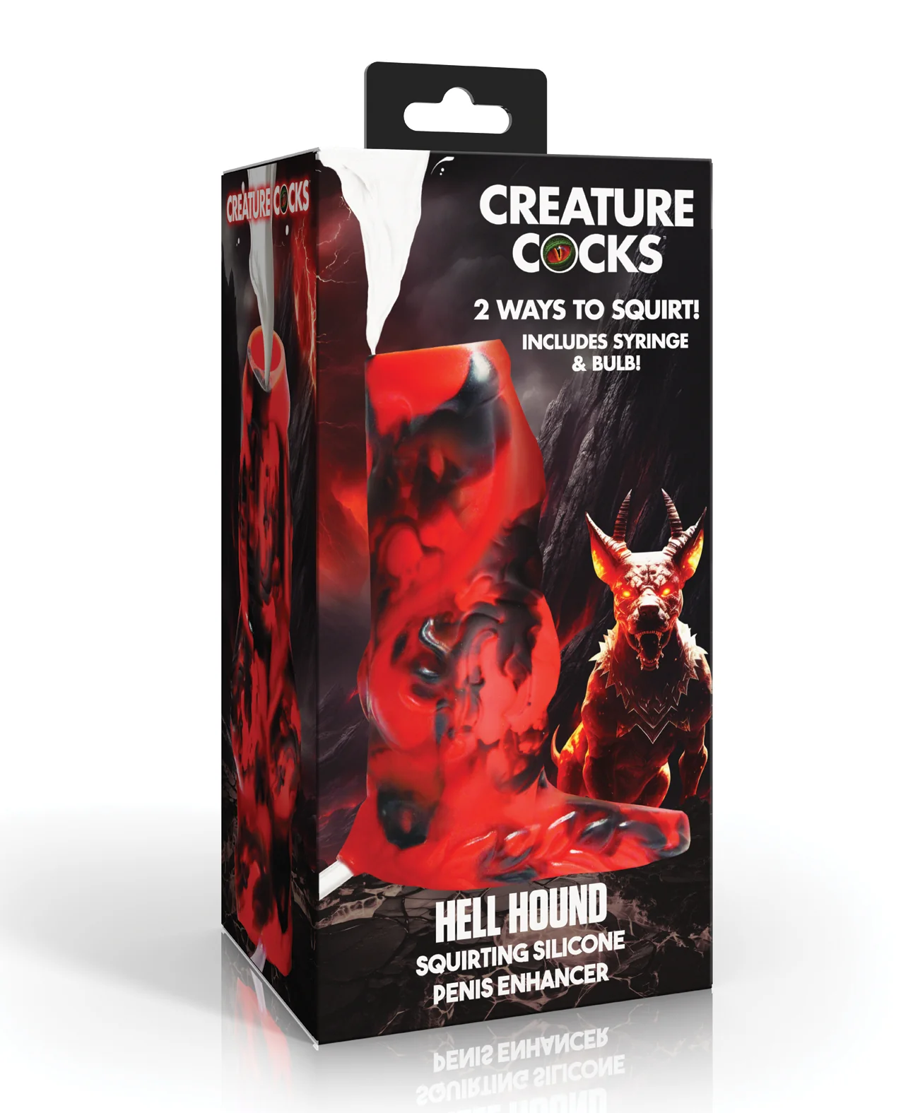 Creature Cocks Hell Hound Squirting Silicone Penis Enhancer - Image 5