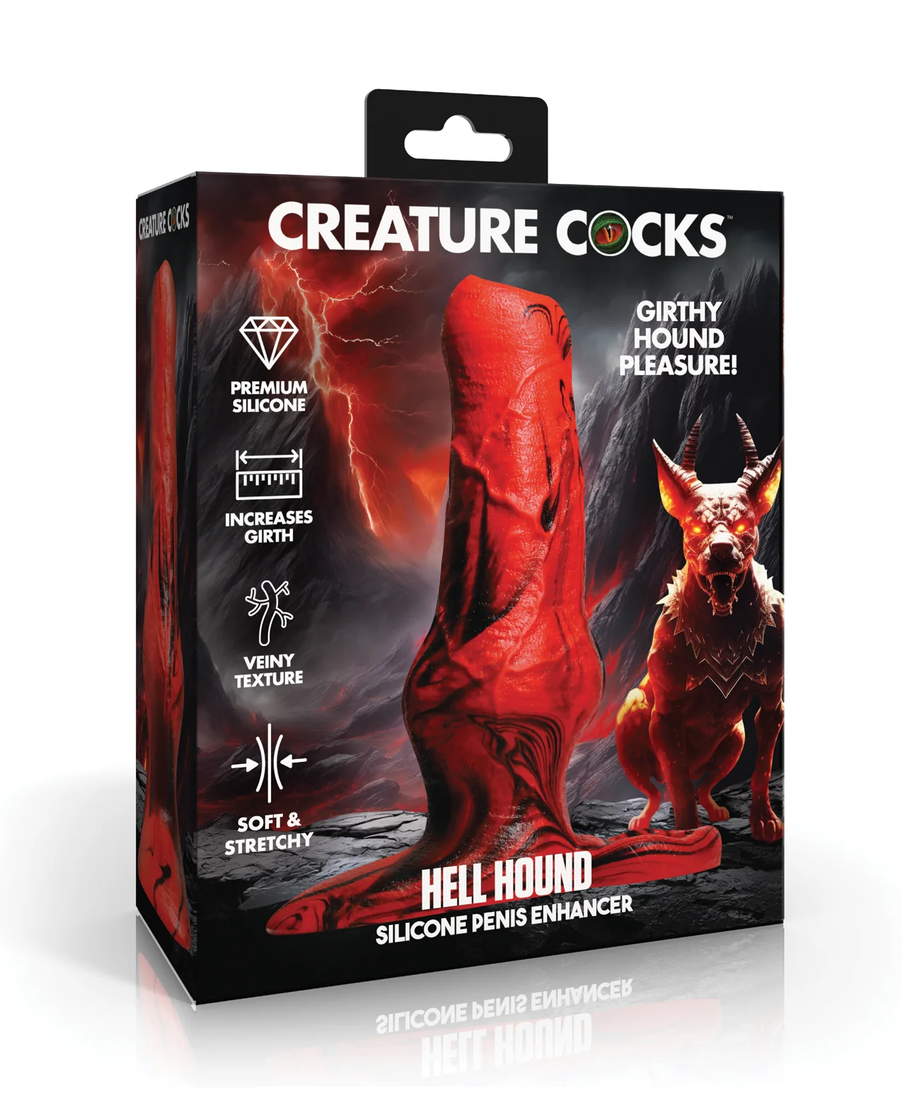 Creature Cocks Hellhound Silicone Penis Enhancer - Image 2