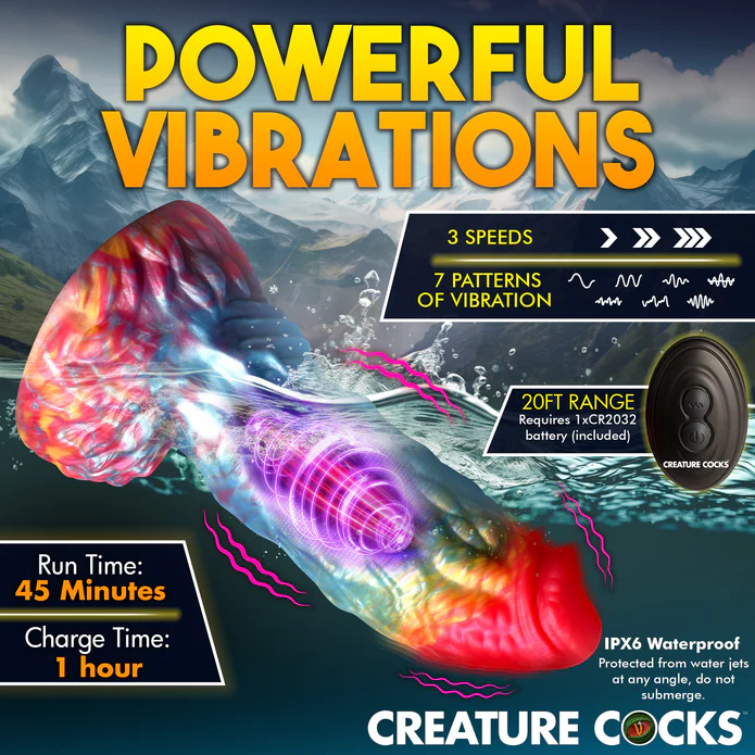 Creature Cocks Phoenix Vibrating Remote-Control Dildo - Image 4