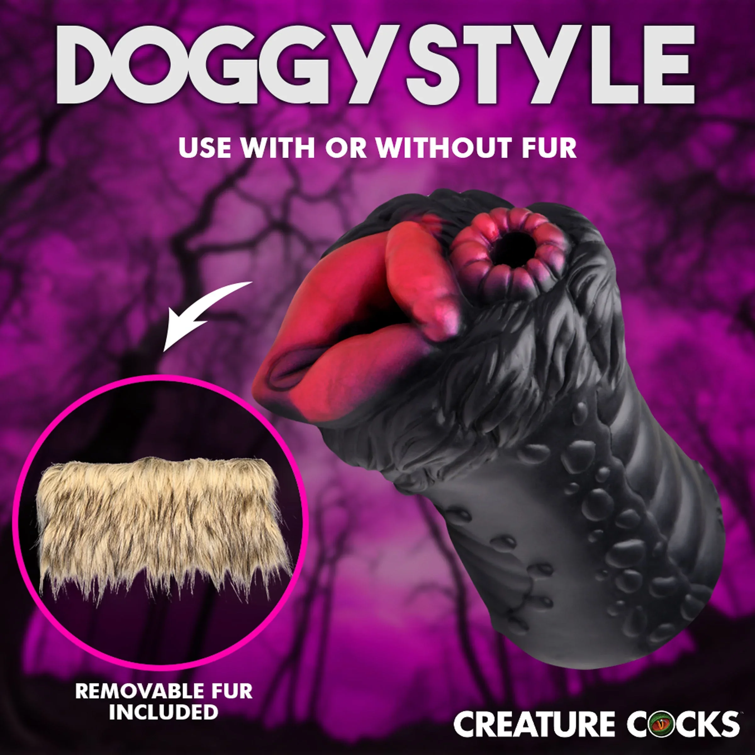 Creature Cocks Savage She-Wolf Silicone Stroker - Image 2