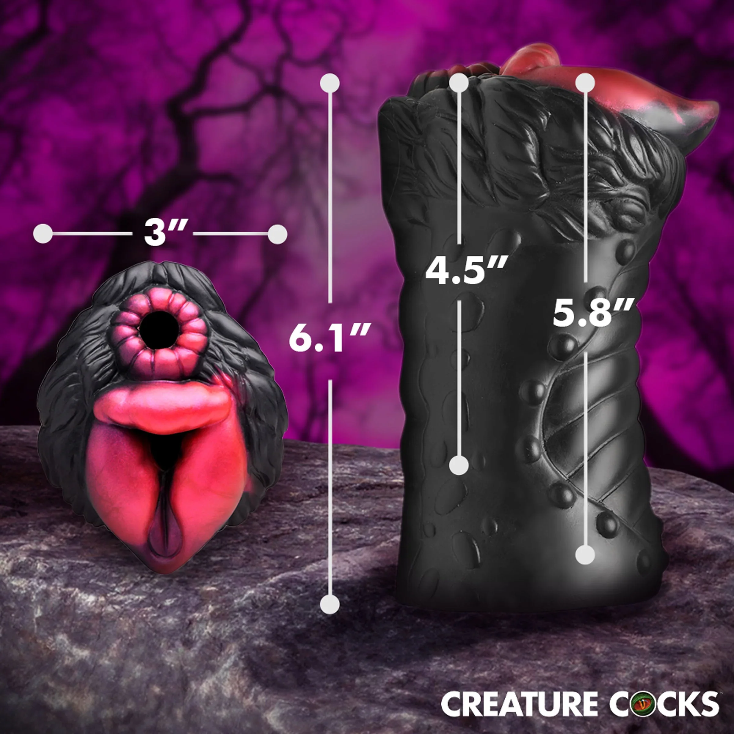 Creature Cocks Savage She-Wolf Silicone Stroker - Image 5