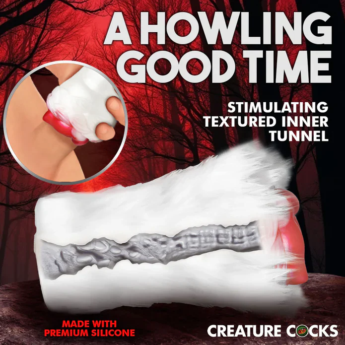 Creature Cocks Snow She-Wolf Silicone Stroker - Image 3