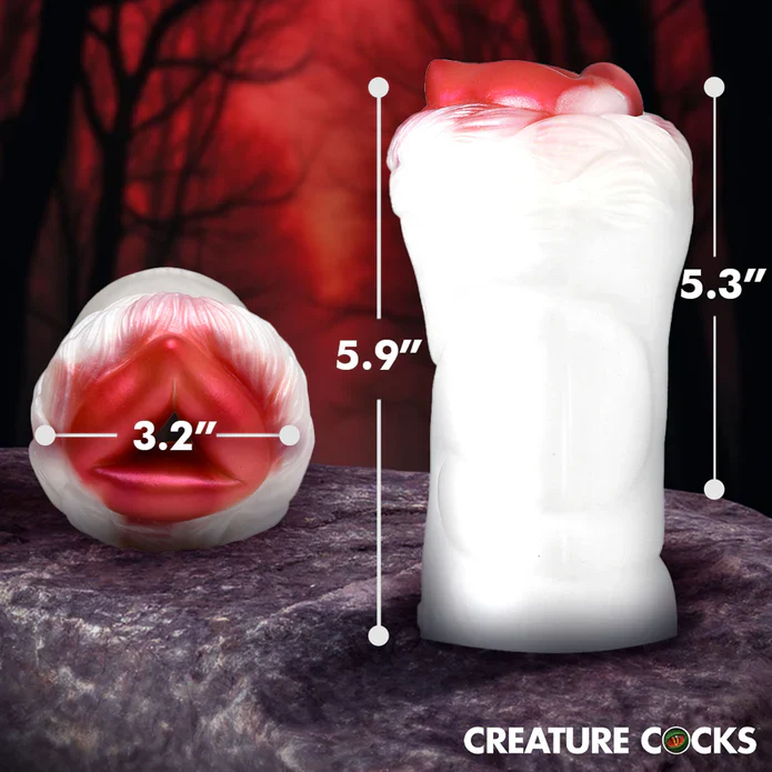Creature Cocks Snow She-Wolf Silicone Stroker - Image 5