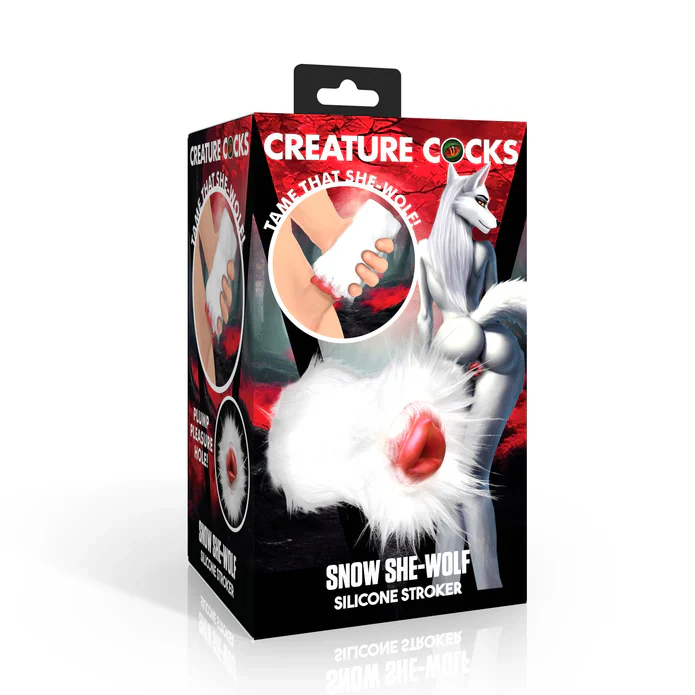 Creature Cocks Snow She-Wolf Silicone Stroker - Image 7