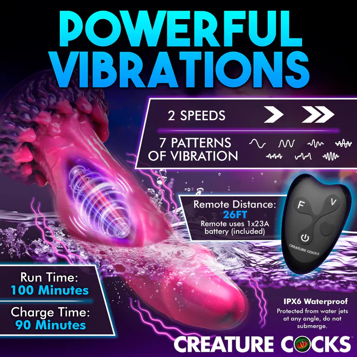 Creature Cocks Xenox Vibrating Remote-Controlled Dildo - Image 3