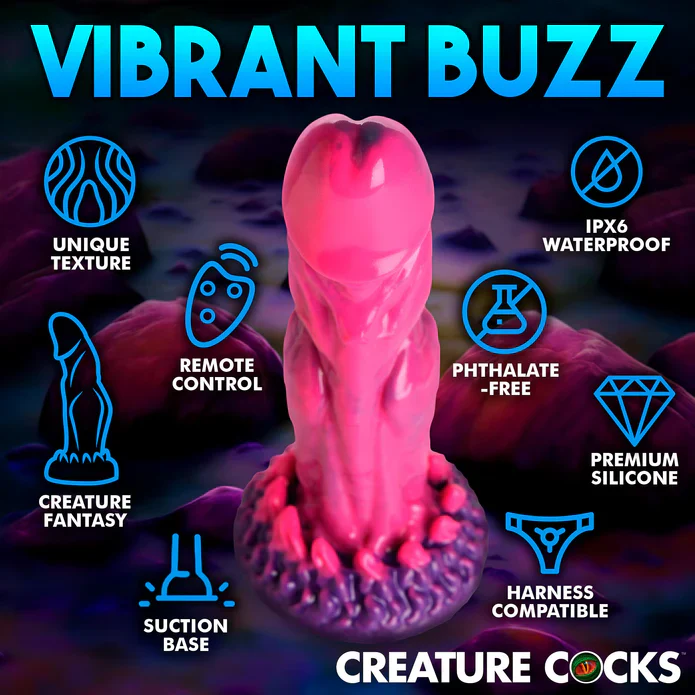 Creature Cocks Xenox Vibrating Remote-Controlled Dildo - Image 8