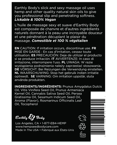 Earthly Body Edible Massage Oil - Image 14