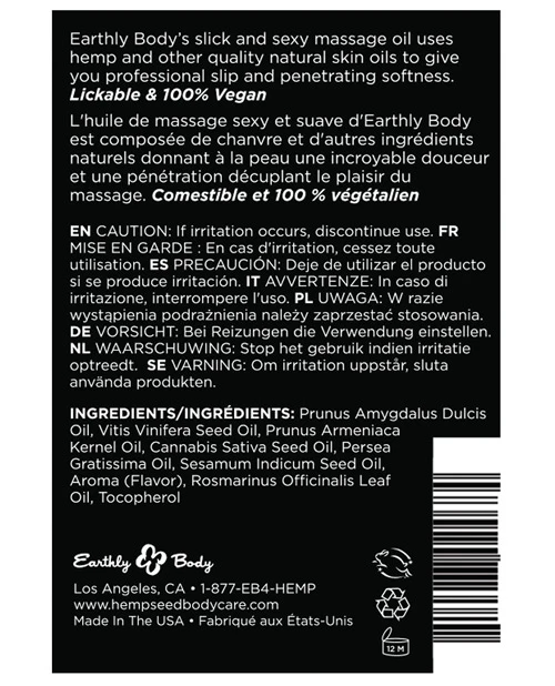 Earthly Body Edible Massage Oil - Image 24