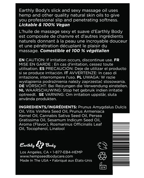 Earthly Body Edible Massage Oil - Image 7