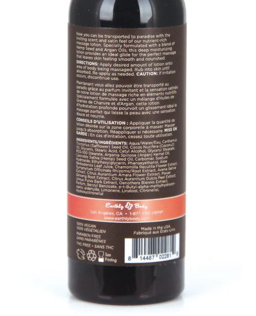 Earthly Body Hemp Seed Massage Lotion - Image 14