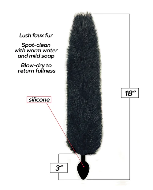 Foxy Fox Tail Silicone Butt Plug - Image 8