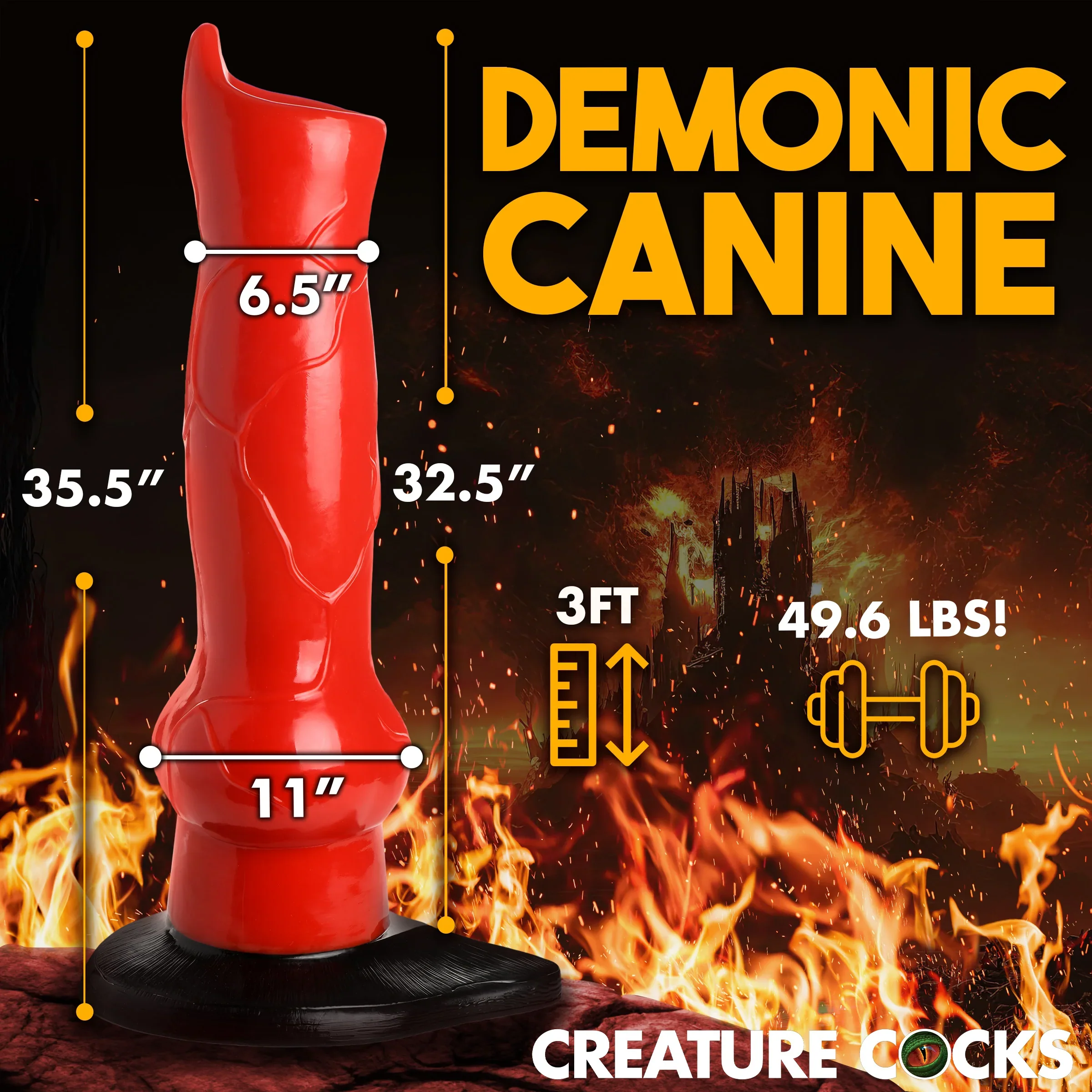 Giant Hell-Hound Canine Dildo - Image 3