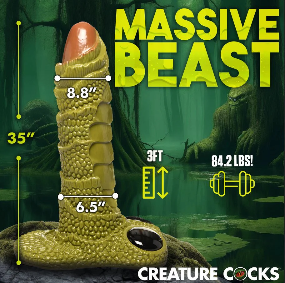 Giant Swamp Monster Scaly Dildo - Image 3